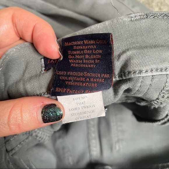 James Jeans Twiggy Ultra Flex Legging Jeans Gray Stonehenge Combat Size 28 - Picture 9 of 11